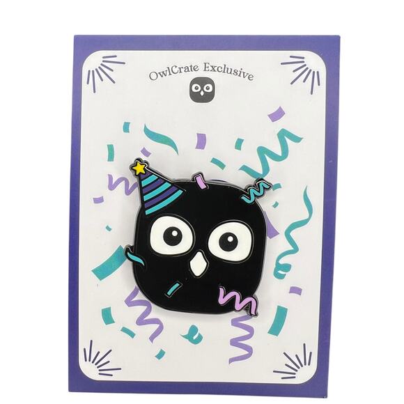 OwlCrate 10 Year Anniversary Exclusive Pin - March 2025 "Until We Meet Again" - Picture 3 of 5